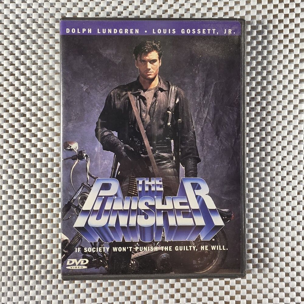 The Punisher DVD 1989 Dolph Lundgren Louis Gossett Jr Artisan Widescreen OOP